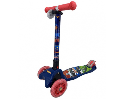 Самокат 3-х колесный ''Hot Wheels''